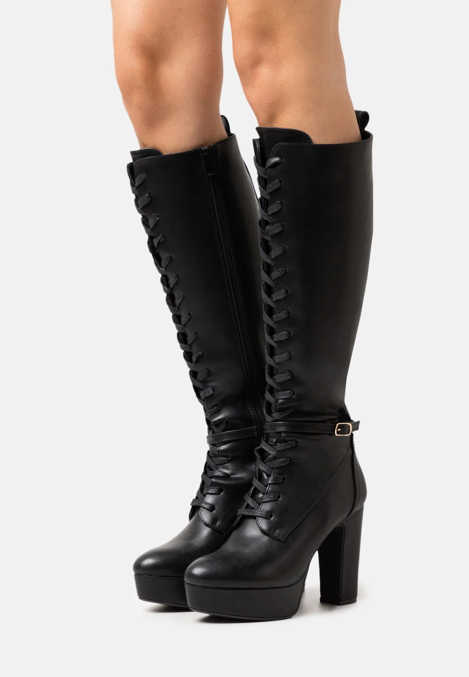 Anna Field Lace-Up Boots - Black 1 Anna Field Lace-Up Boots - Black